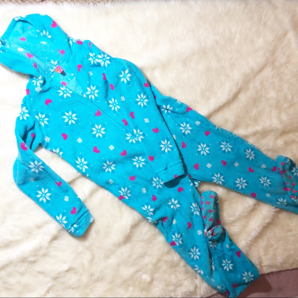 •Jenni Blue Snowflake Onesie•